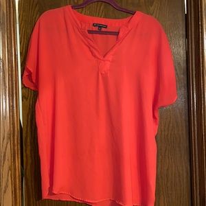 Coral blouse